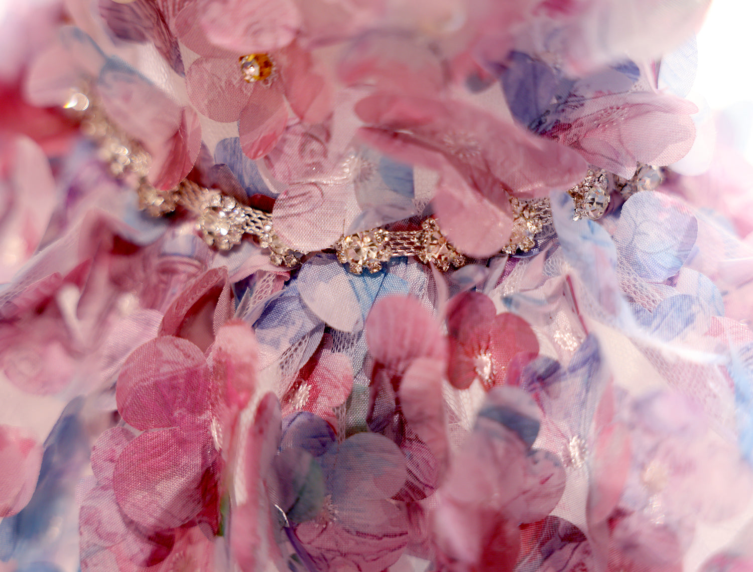 Pastel Floral Pet Dress with Pearl Collar & Lace Tutu - Party Outfit