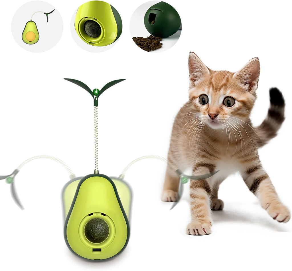 Cat Toy Avocado Tumbler & Catnip Ball Interactive