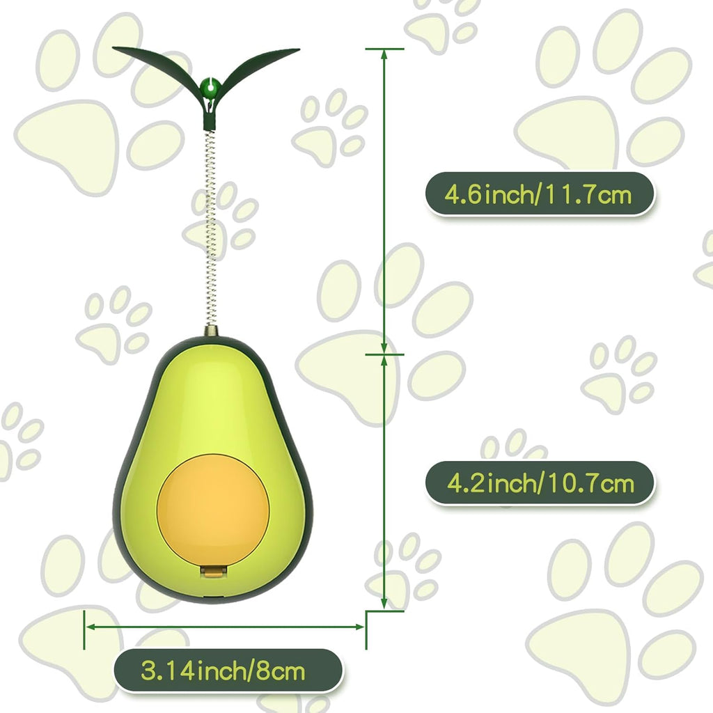 Cat Toy Avocado Tumbler & Catnip Ball Interactive